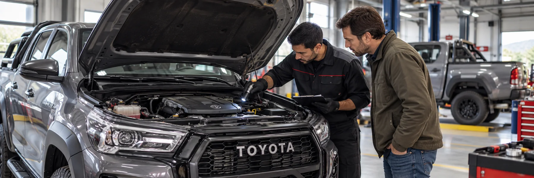 Inspección precompra de una camioneta